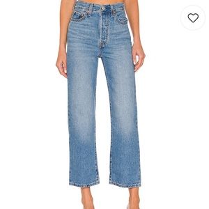 Levi’s ribcage straight leg jeans, size W25 / L27